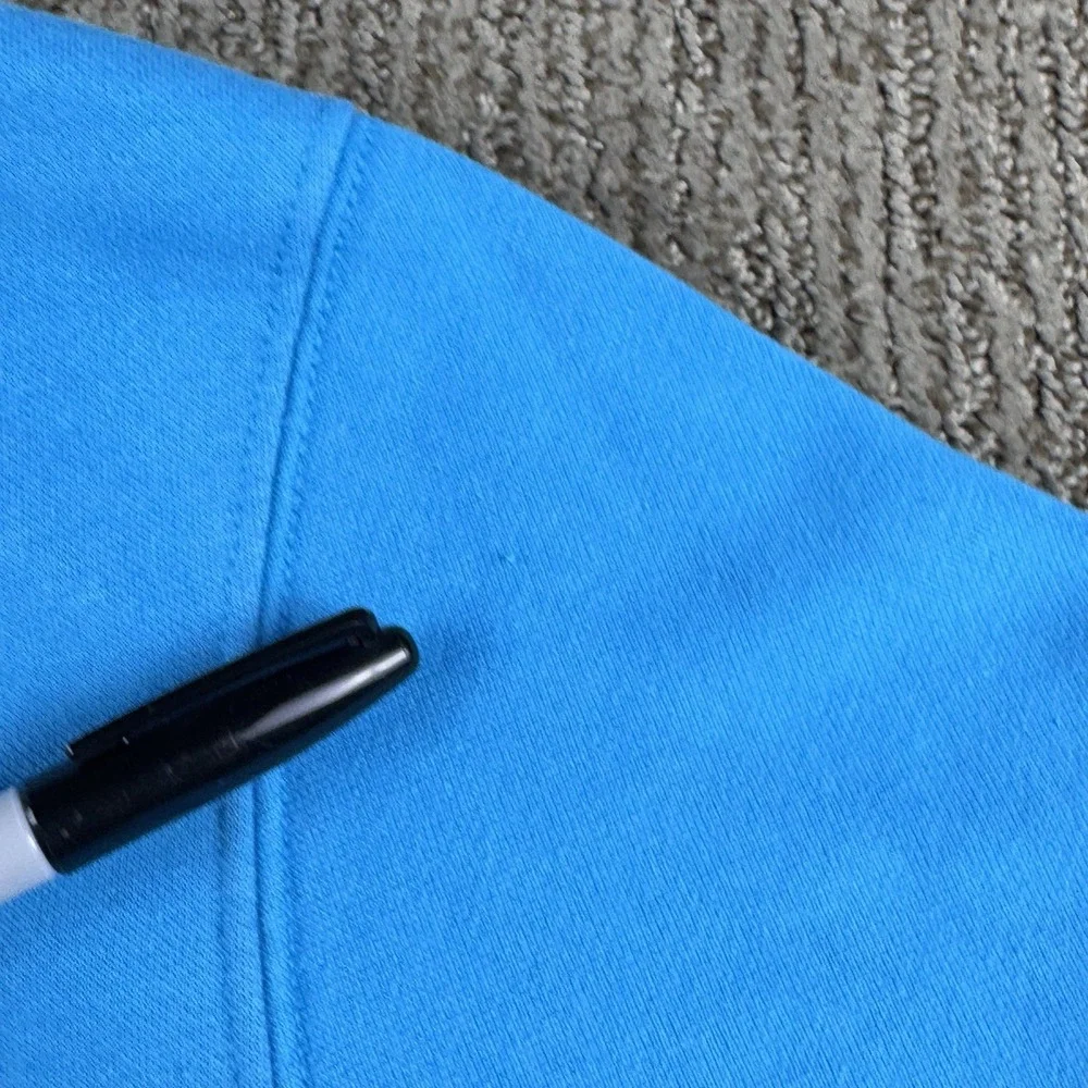 The North Face Mens S Pullover Hoodie Sweatshirt Box NSE Graphic Blue Green